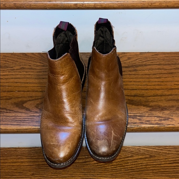Crown Vintage Men's Brown Leather Chelsea Boots - Picture 1 of 11